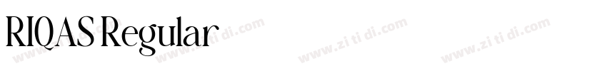 RIQAS Regular字体转换 RIQAS Regular字体转换